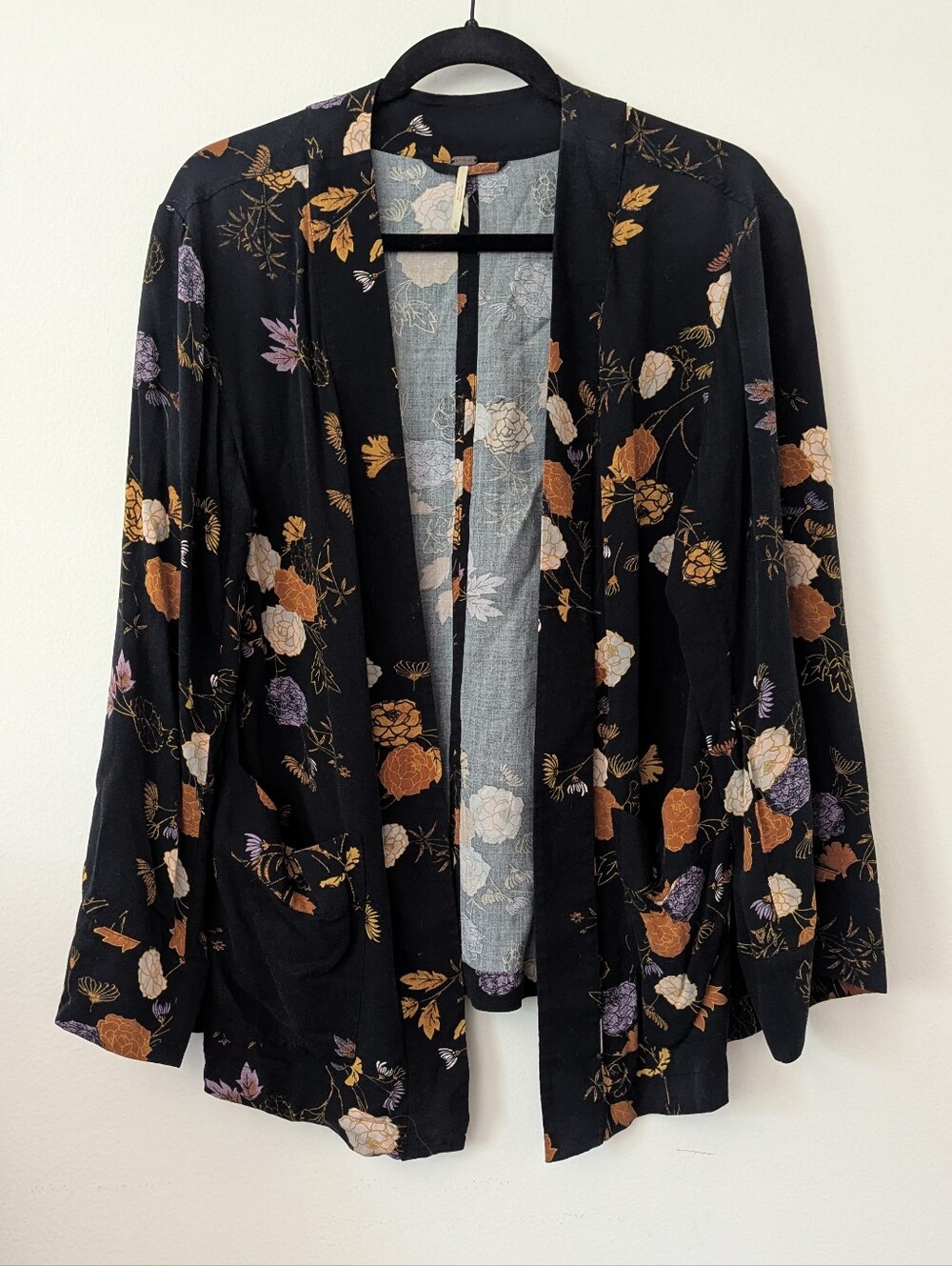 Free People Peony Wrap Kimono Jacket Small